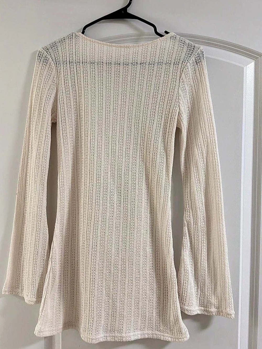 Long sleeve h&m cover up in Cream. Never worn!